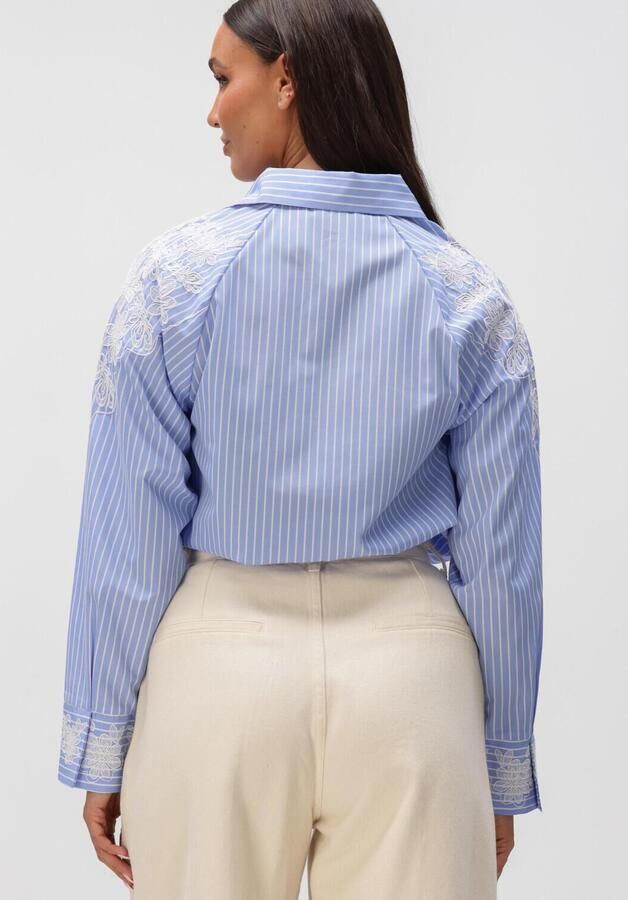 BRUUNS BAZAAR Dames Blouses Mesquitebbkaloe Blouse Lichtblauw - Foto 4