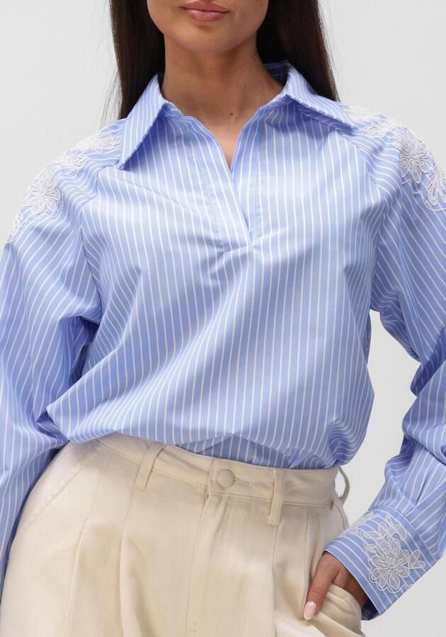 BRUUNS BAZAAR Dames Blouses Mesquitebbkaloe Blouse Lichtblauw - Foto 3