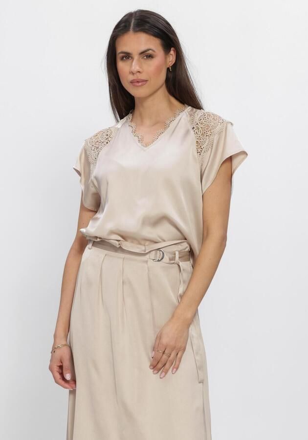 BRUUNS BAZAAR Dames Blouses Weckiabbsynje Blouse Beige