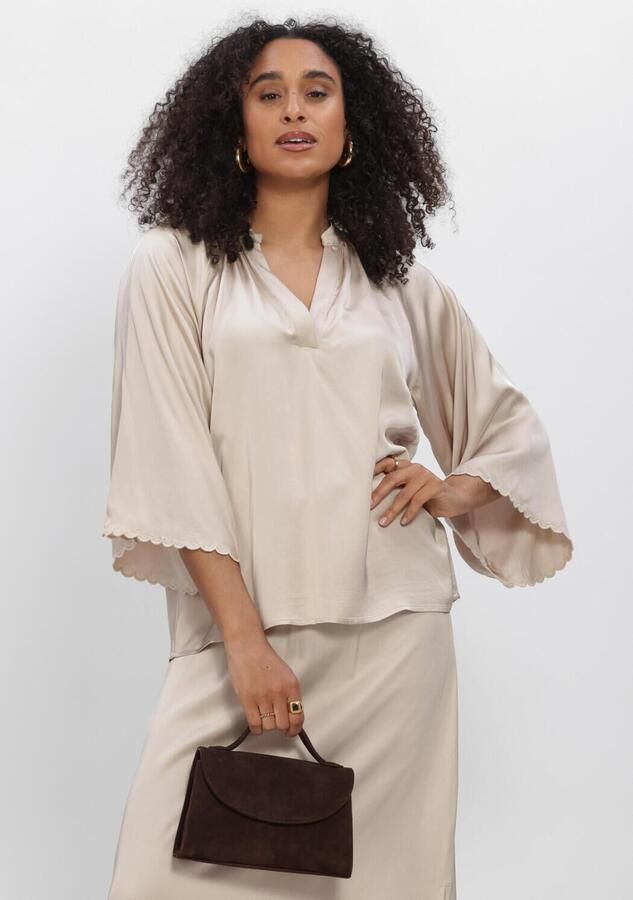 BRUUNS BAZAAR Dames Blouses Weckiabbwinny Blouse Beige