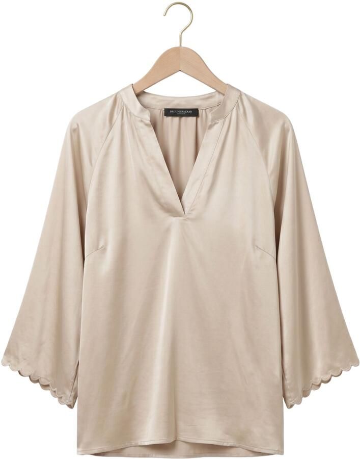 BRUUNS BAZAAR Dames Blouses Weckiabbwinny Blouse Beige - Foto 2