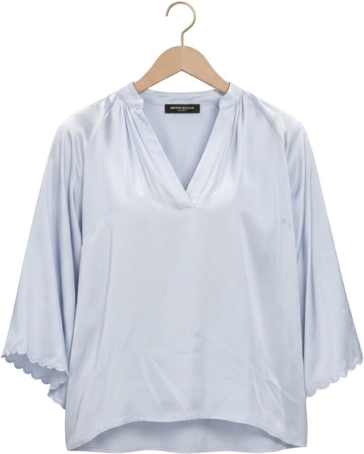 BRUUNS BAZAAR Dames Blouses Weckiabbwinny Blouse Lichtblauw - Foto 2