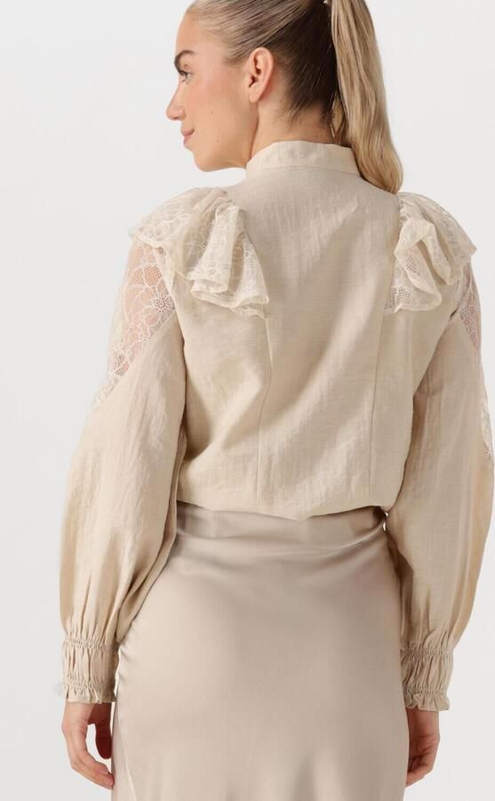 BRUUNS BAZAAR Dames Blouses Yona Shirt Beige - Foto 3