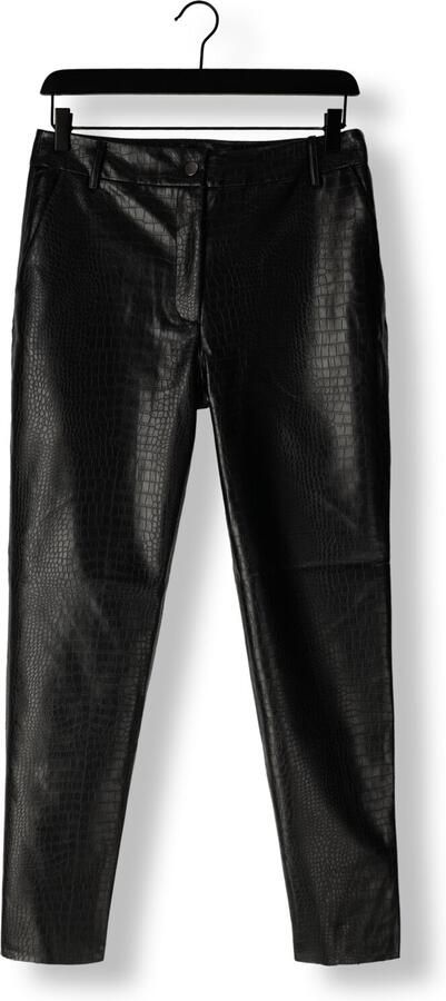 Bruuns Bazaar Crocobbdagga Vegan Leren Broek Zwart Black Dames - Foto 2