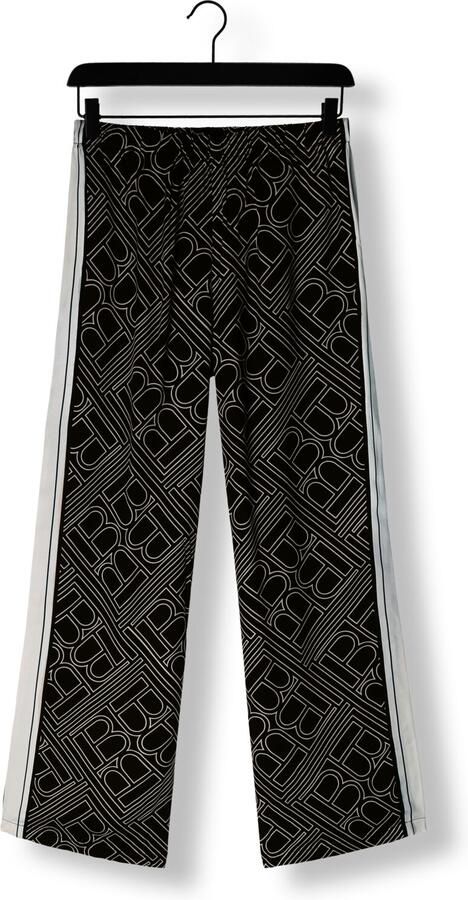 Bruuns Bazaar Wijde broek met donker logo-print Black Dames - Foto 3