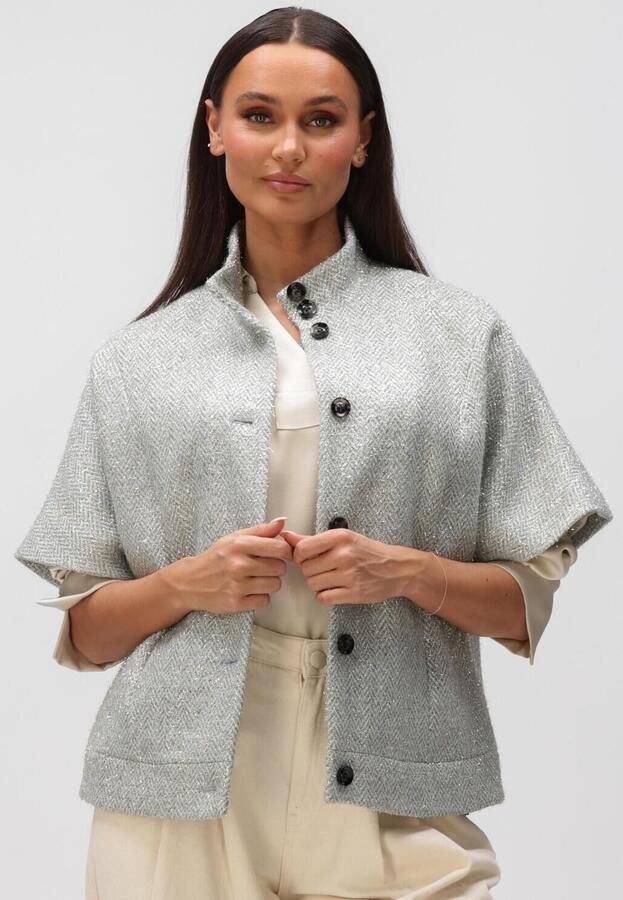 BRUUNS BAZAAR Dames Jassen Conebbcarly Waistcoat Lichtblauw
