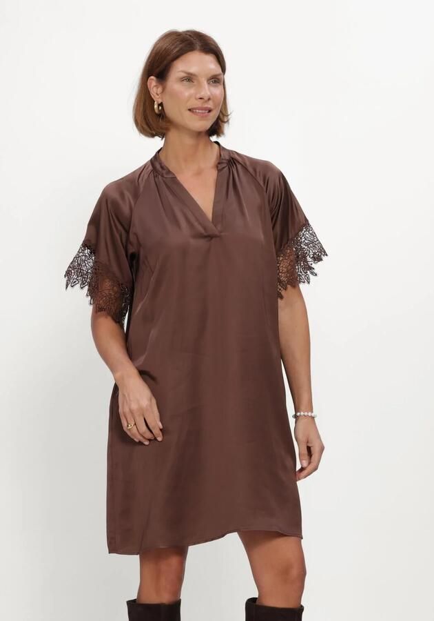 BRUUNS BAZAAR Dames Jurken Korthalsiabbwenny Dress Bruin
