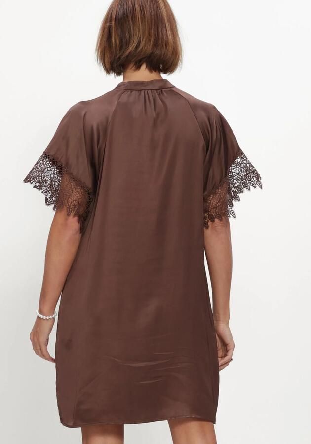 BRUUNS BAZAAR Dames Jurken Korthalsiabbwenny Dress Bruin - Foto 2