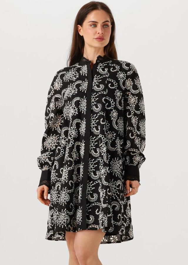 Bruuns Bazaar Elegante Zwarte Jurk met Borduurwerk Black Dames - Foto 4