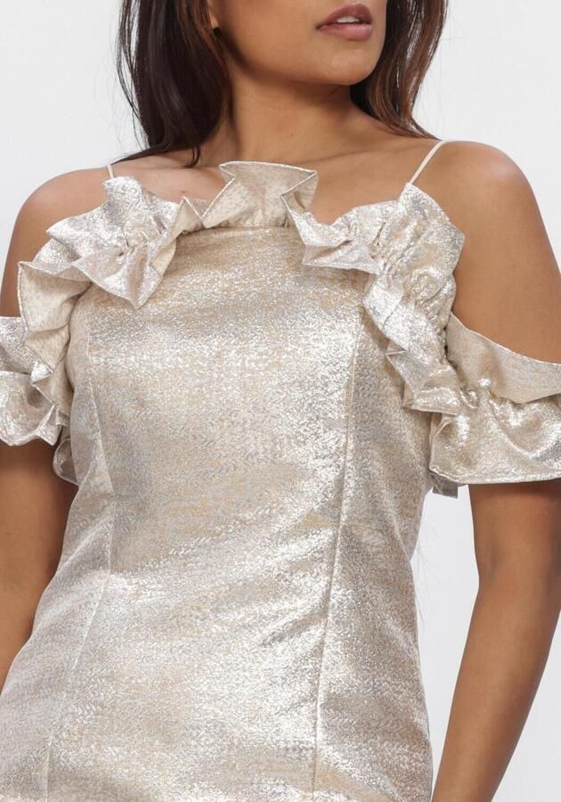 BRUUNS BAZAAR Dames Jurken Wallichiabbmartha Dress Goud - Foto 3