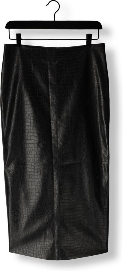 Bruuns Bazaar Gestoffeerde Crocobbtuanella Rok Black Dames - Foto 3