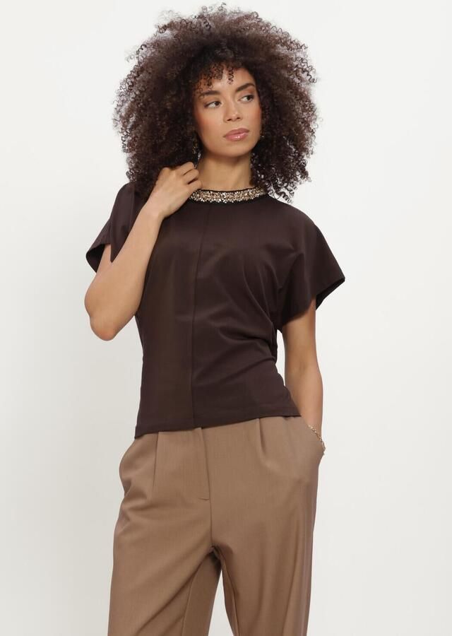 BRUUNS BAZAAR Dames Tops & T-shirts Alnusbbverena Blouse Bruin