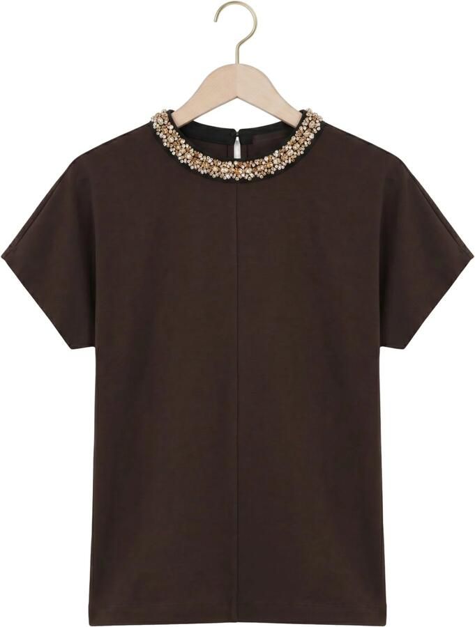 BRUUNS BAZAAR Dames Tops & T-shirts Alnusbbverena Blouse Bruin - Foto 2