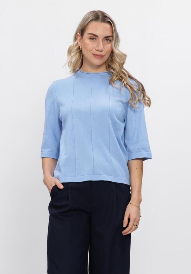BRUUNS BAZAAR Dames Tops & T-shirts Anemonebbgliandra Knit Lichtblauw