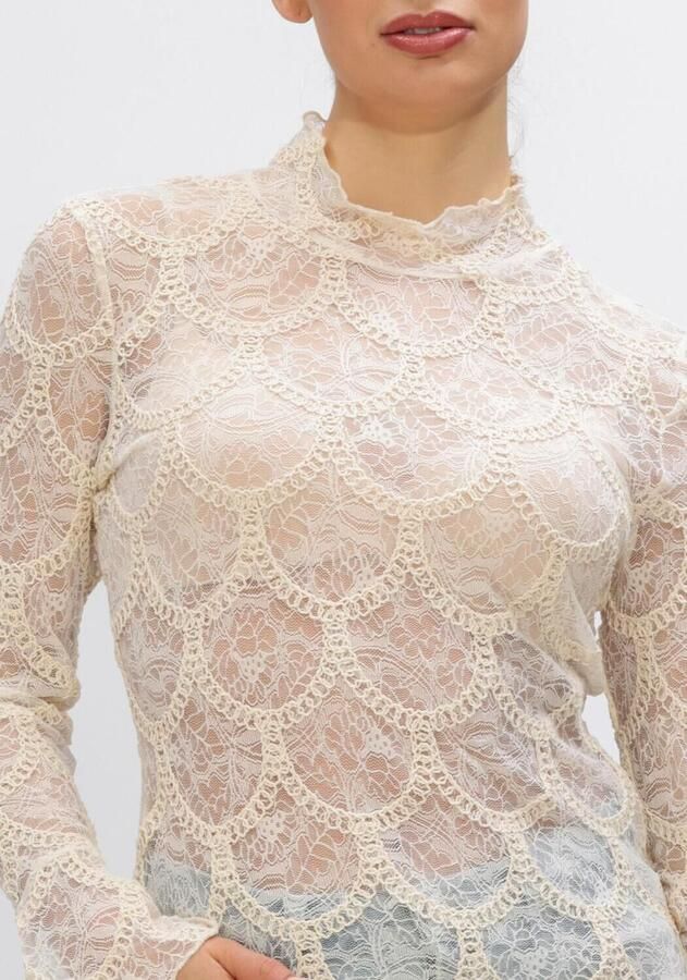 BRUUNS BAZAAR Dames Tops & T-shirts Deodarabbsuzi Blouse Creme - Foto 3