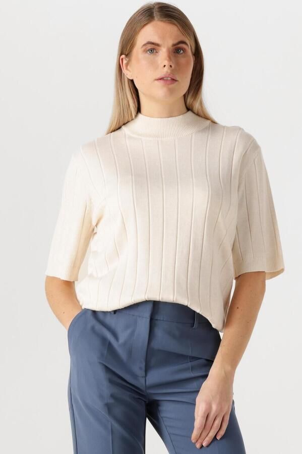BRUUNS BAZAAR Dames Tops & T-shirts Glady Knit Ecru - Foto 4