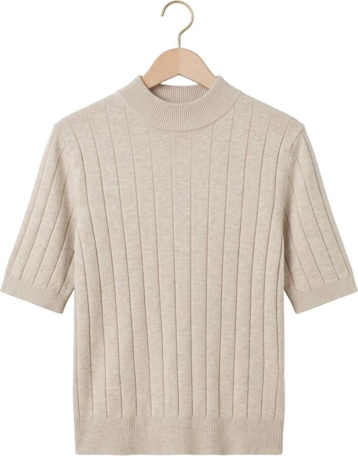 BRUUNS BAZAAR Dames Truien & Vesten Anemonebbglady Knit Beige - Foto 2