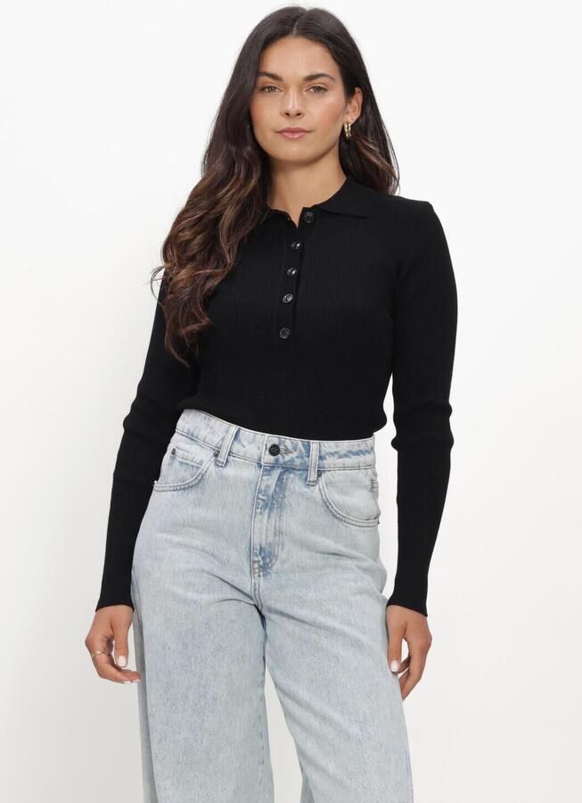 BRUUNS BAZAAR Dames Truien & Vesten Anemonebbvalea Knit Polo Zwart