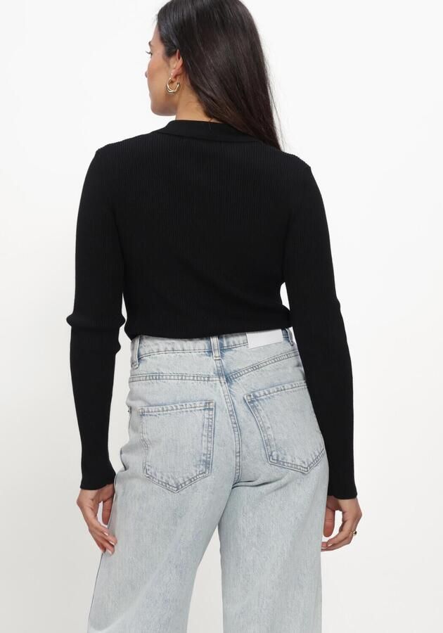 BRUUNS BAZAAR Dames Truien & Vesten Anemonebbvalea Knit Polo Zwart - Foto 2