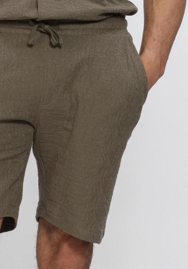 BUTCHER OF BLUE Heren Broeken Ripley Structure Short Olijf - Foto 4
