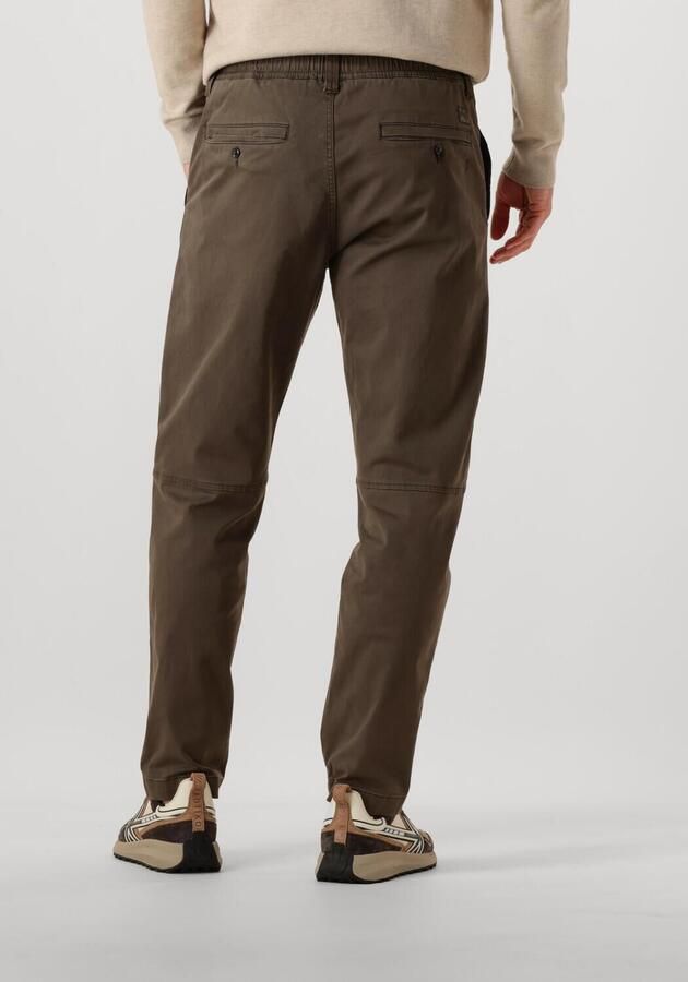 BUTCHER OF BLUE Heren Broeken Tristan Sateen Chino Bruin