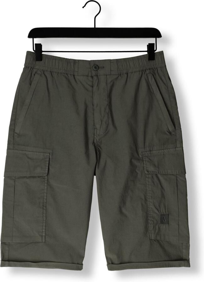 BUTCHER OF BLUE Heren Broeken Tristan Slim Cargo Donkergroen