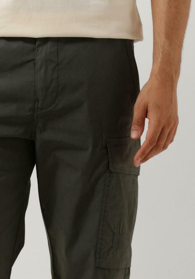 BUTCHER OF BLUE Heren Broeken Tristan Slim Cargo Donkergroen - Foto 3