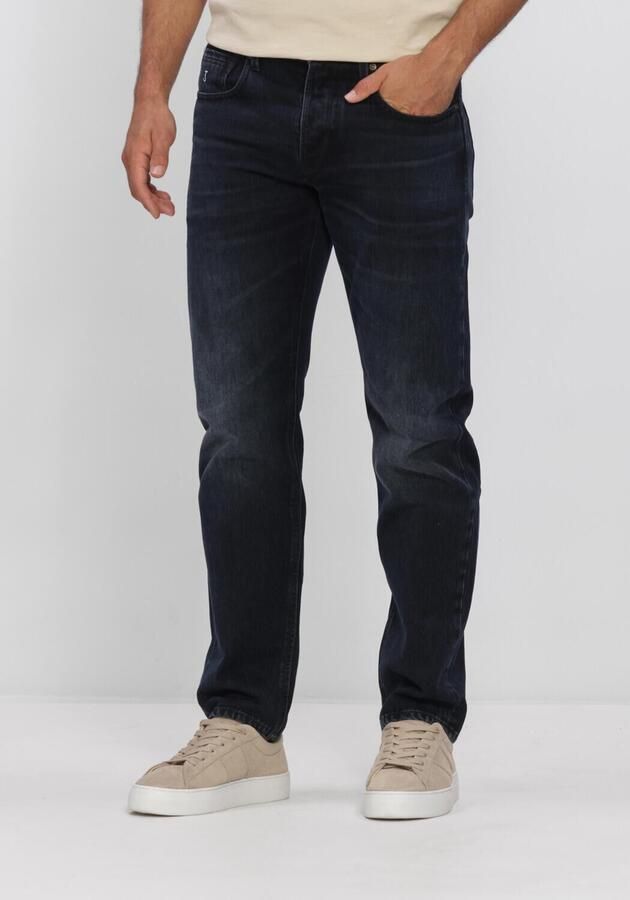 BUTCHER OF BLUE Heren Jeans Stockton Straight Dark Night Donkerblauw