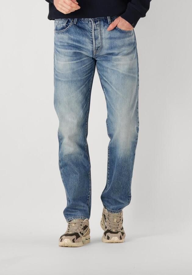 BUTCHER OF BLUE Heren Jeans Stockton Straight Davis Med Blauw - Foto 4