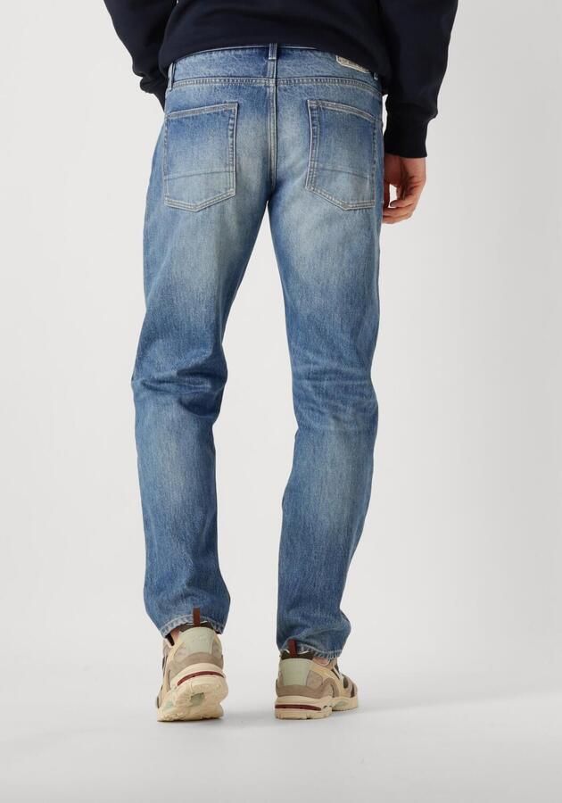 BUTCHER OF BLUE Heren Jeans Stockton Straight Davis Med Blauw