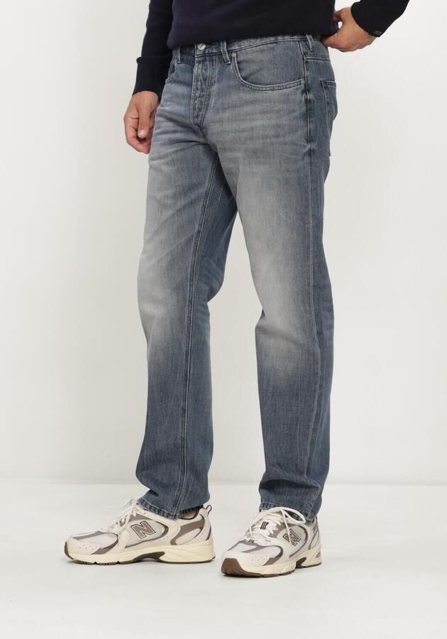 BUTCHER OF BLUE Heren Jeans Stockton Straight Fog Denim Blauw