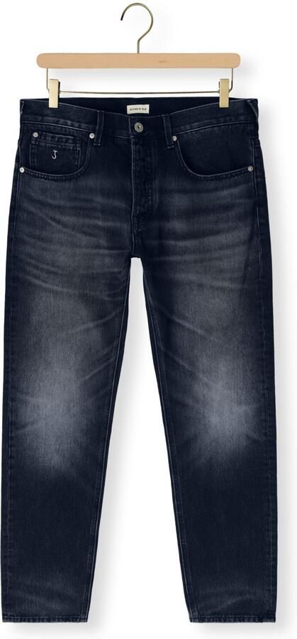 BUTCHER OF BLUE Heren Jeans Stockton Straight Night Denim Donkerblauw - Foto 4