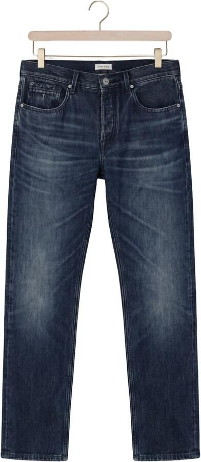 BUTCHER OF BLUE Heren Jeans Stockton Straight Redding Dk Aged Donkerblauw - Foto 4