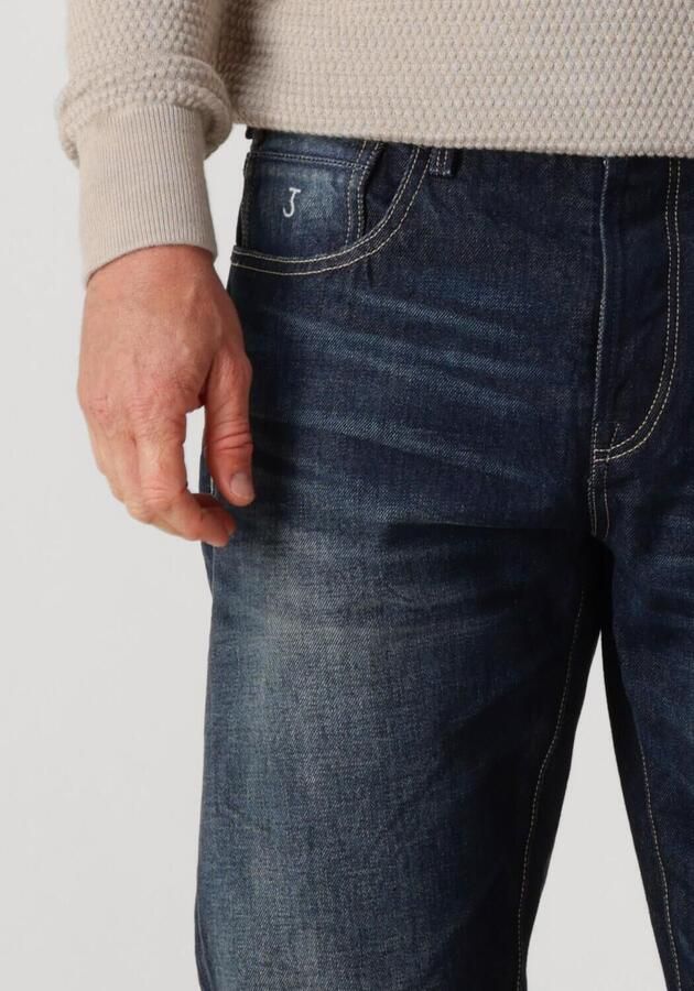 BUTCHER OF BLUE Heren Jeans Stockton Straight Shadow Mid Denim Donkerblauw - Foto 2
