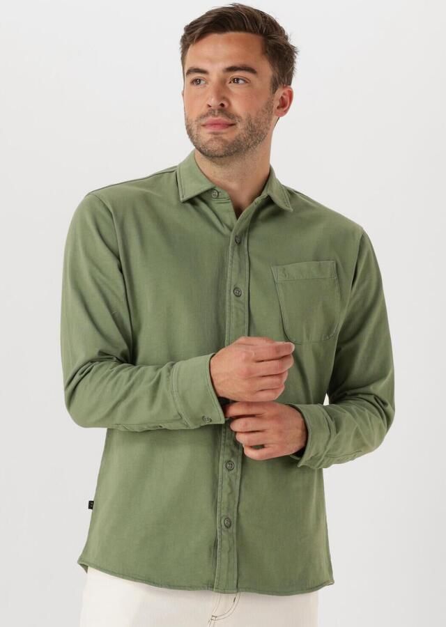 BUTCHER OF BLUE Heren Overhemden Aidan Jersey Shirt Groen - Foto 4