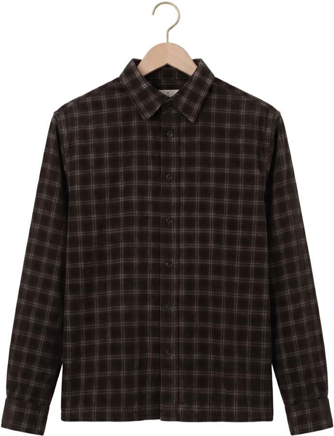 BUTCHER OF BLUE Heren Overhemden Judd Cord Small Check Shirt Bruin - Foto 2