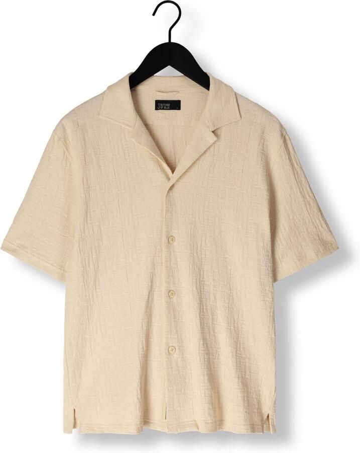 BUTCHER OF BLUE Heren Overhemden Ripley Structure Shirt Beige