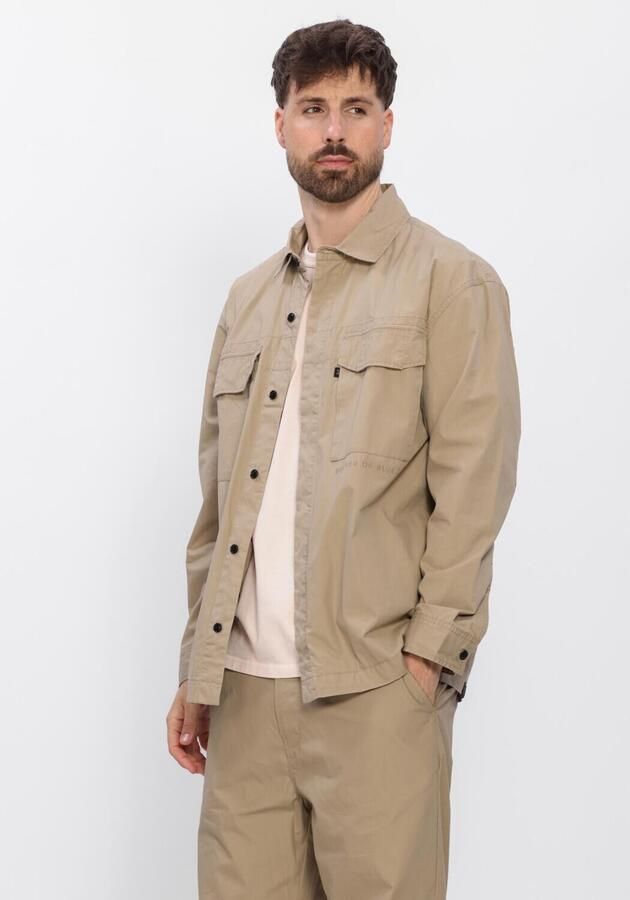 BUTCHER OF BLUE Heren Overshirts Dan Cotton Overshirt Beige