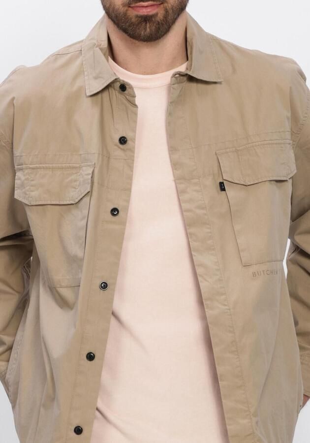 BUTCHER OF BLUE Heren Overshirts Dan Cotton Overshirt Beige - Foto 4
