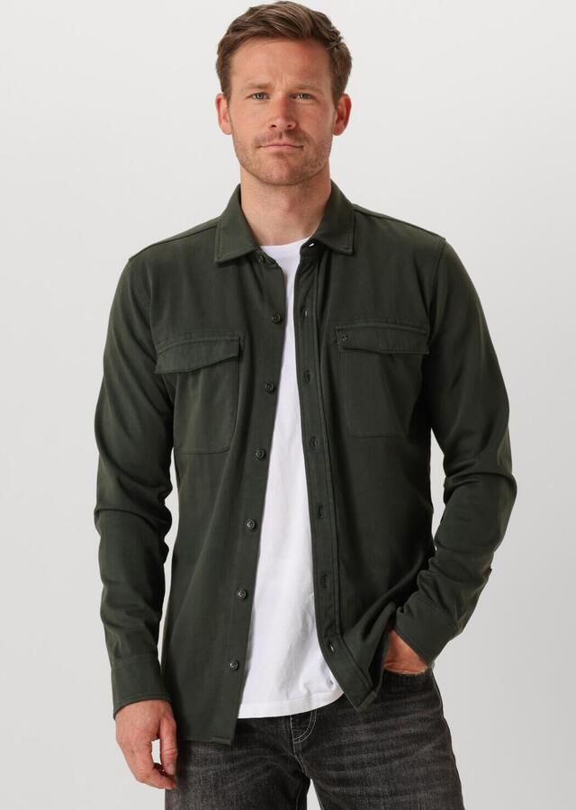 BUTCHER OF BLUE Heren Overshirts Finn Pocket Jersey Overshirt Olijf - Foto 4