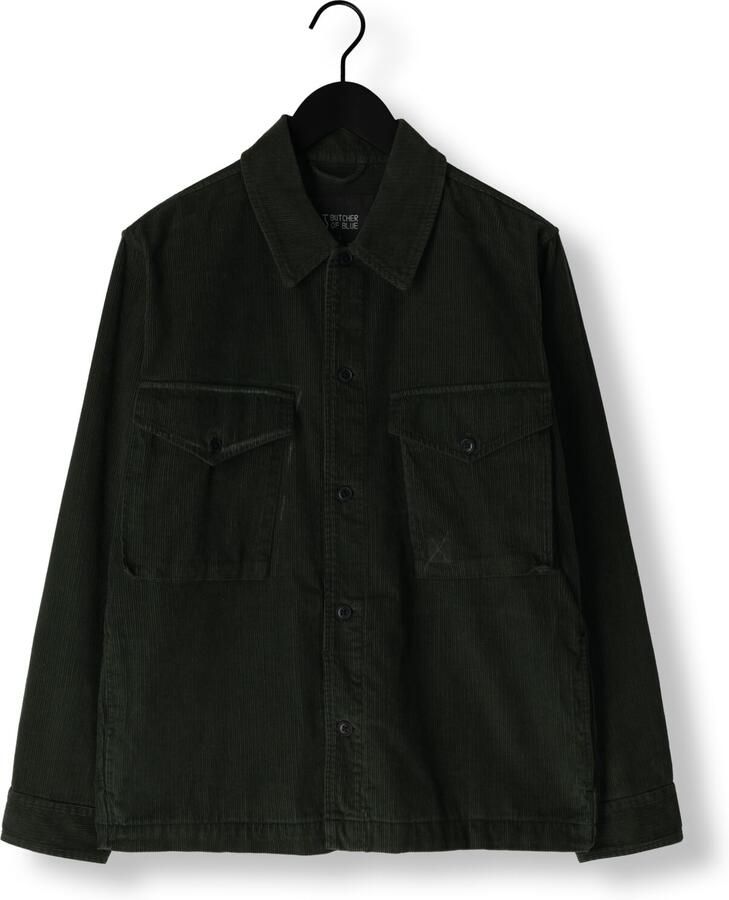 BUTCHER OF BLUE Heren Overshirts Patsy Cord Overshirt Groen