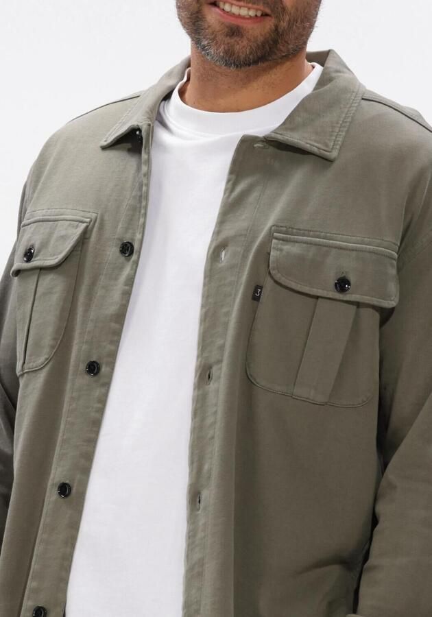 BUTCHER OF BLUE Heren Overshirts Phil Jersey Overshirt Khaki - Foto 4