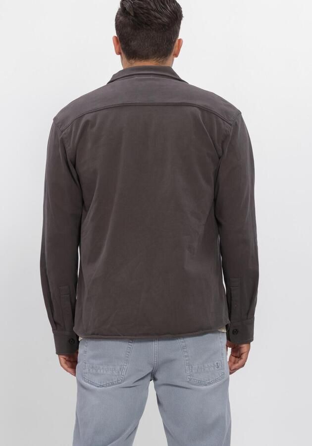 BUTCHER OF BLUE Heren Overshirts Phil Peached Jersey Overshirt Donkergrijs - Foto 3