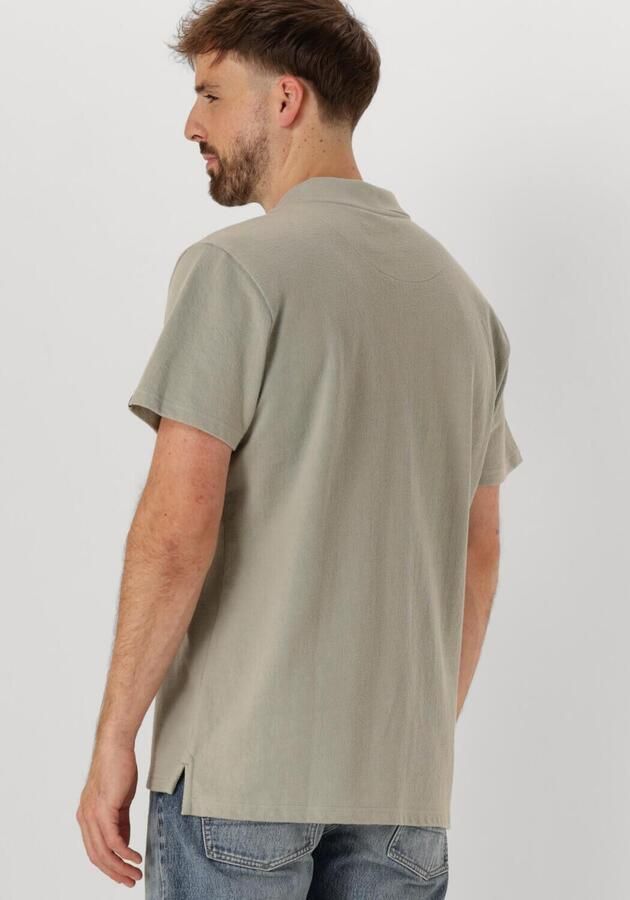 BUTCHER OF BLUE Heren Polo's & T-shirts Adrien Loose Zip Polo Groen - Foto 2