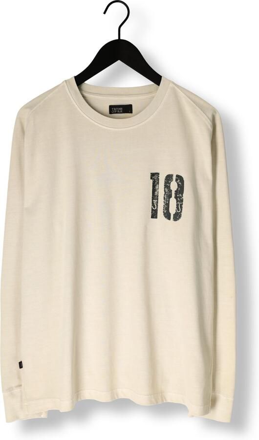 BUTCHER OF BLUE Heren Polo's & T-shirts Army 18 Bob Loose Tee Ls Beige - Foto 3