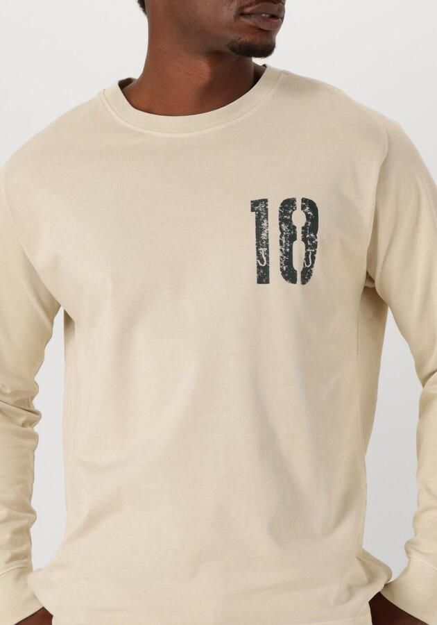 BUTCHER OF BLUE Heren Polo's & T-shirts Army 18 Bob Loose Tee Ls Beige - Foto 2