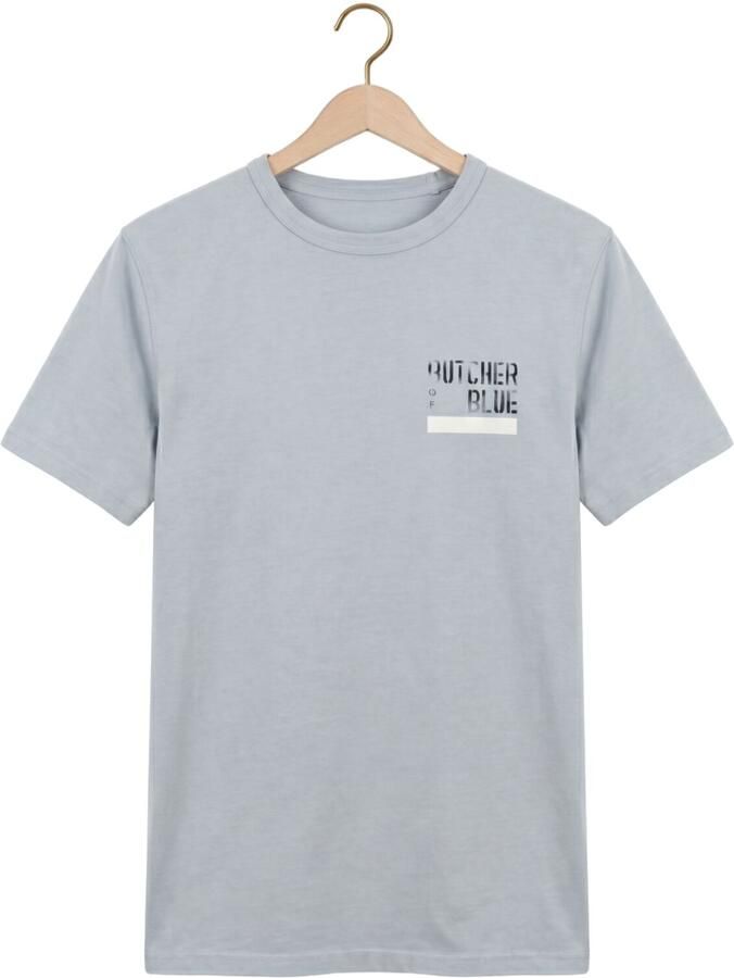 BUTCHER OF BLUE Heren Polo's & T-shirts Army Brush Tee Lichtblauw - Foto 2