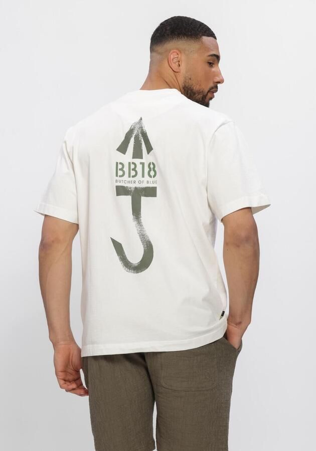 BUTCHER OF BLUE Heren Polo's & T-shirts Army Carlow Loose Tee Creme