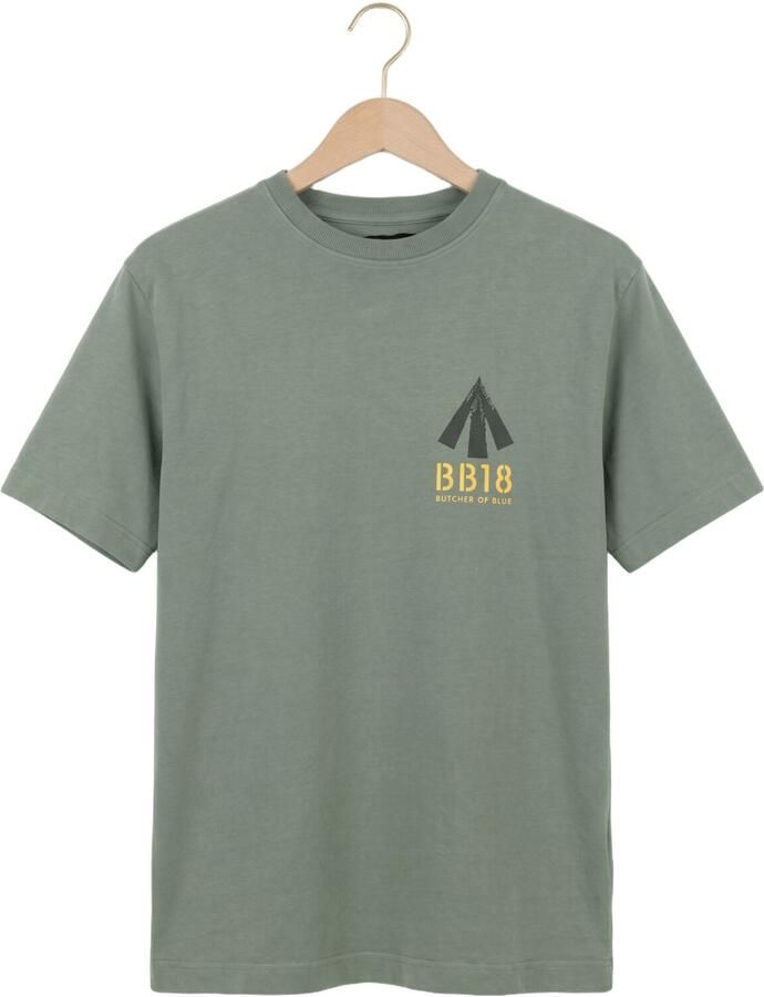 BUTCHER OF BLUE Heren Polo's & T-shirts Army Carlow Loose Tee Khaki - Foto 2
