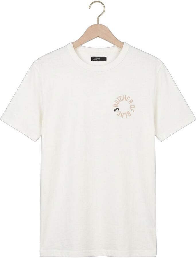 BUTCHER OF BLUE Heren Polo's & T-shirts Army Circle Tee Ecru - Foto 2